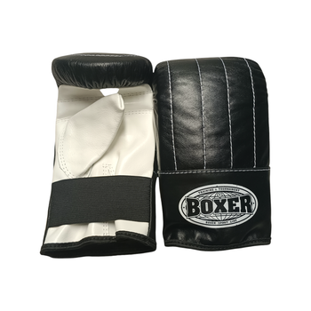 Перчатки Тренировочные BOXER L кожа черные