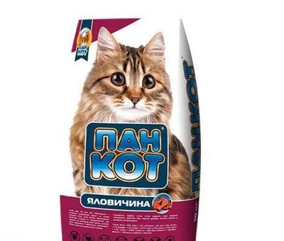 Пан Кот ГОВЯДИНА - Сухой корм для взрослых котов и кошек с говядиной, 10 кг