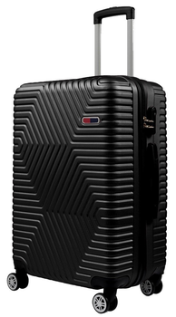 Большой пластиковый чемодан на колесах 115L GD Polo 60k001 large черный