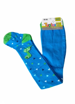 Колготки трикотаж хлопковые с принтом для мальчика Tuptusie nr 0115 068-74 см (3-9 months) Синий