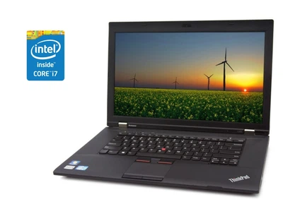 Ноутбук А- класс Lenovo ThinkPad L530 / 15" (1366x768) TN / Intel Core i7-3520M (2 (4) ядра по 2.9 - 3.6 GHz) / 4 GB DDR3 / 128 GB SSD / Intel HD Graphics 4000 / WebCam / Win 10 Pro б/у