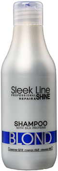 Szampon Stapiz Sleek Line Blond do włosów blond zapewniający platynowy odcień 300 ml (5904277710462)