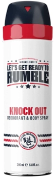 Дезодорант для тіла Rumble Men Knock Out спрей 200 мл (5060648120282)