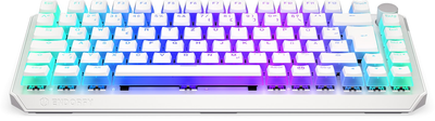 Клавіатура бездротова Endorfy Thock 75% Pudding DE Kailh Box Black Wireless Onyx White (EY5D020)