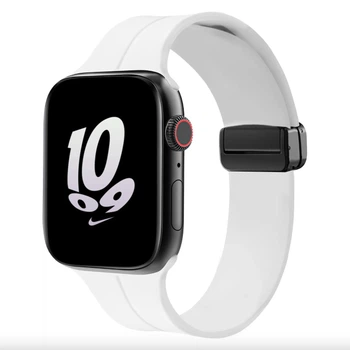 Силіконовий ремінець Fruct Magnetic Buckle для Apple Watch 38/40/41/42 mm Магнітна застібка White