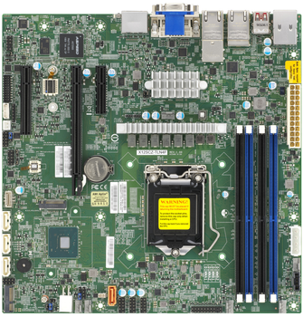 Материнська плата Supermicro MBD-X12SCZ-QF-O (s1200, Intel Q470E, PCI-Ex16)