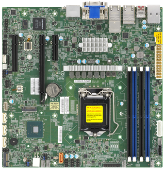 Материнська плата Supermicro MBD-X12SCZ-TLN4F-O (s1200, Intel Q470E, PCI-Ex16)