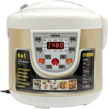 Мультиварка Rotex RMC522-G 5 литров 21 программа