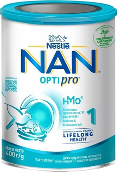 Дитяча суміш початкова молочна суха Nestle NAN 1 Optipro з олігосахаридом 2'FL для дітей з народження 400 г