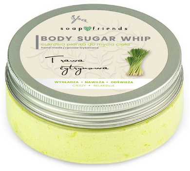 Pianka do mycia ciała Soap&Friends Body Sugar Whip trawa cytrynowa 200 g (5903031203646)