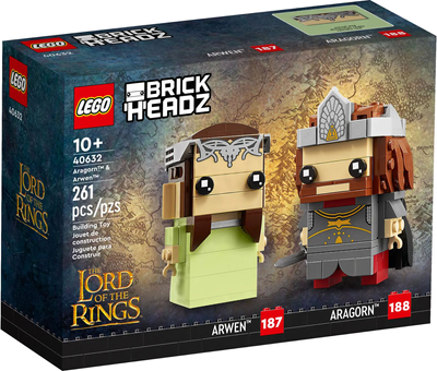Конструктор LEGO BrickHeadz Араґорн і Арвен 261 деталь (40632)
