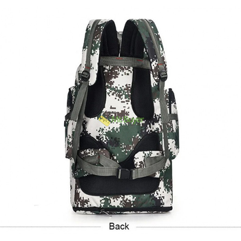 Туристический тактический рюкзак с раздвижным дном на 100 л 90х45х20 см Черный (25210)