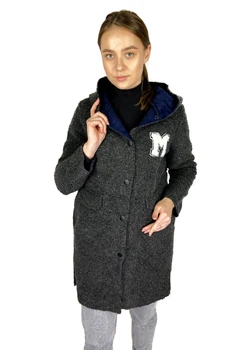 Пальто MTP S Темно-сірий (OZK-MM673-Dark-grey)