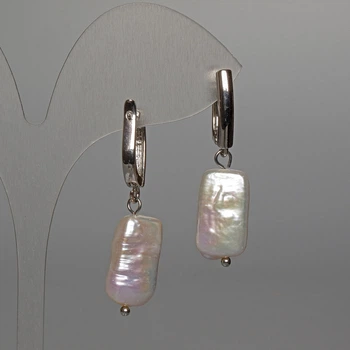 Серьги барочные жемчужины с оттенком бензина, ida81680