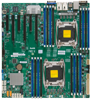 Материнська плата Supermicro MBD-X10DRI-T-O (s2011, Intel C612, PCI-Ex16)