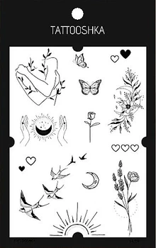 Временное тату "Популярные хиты" - Tattooshka Временное тату "Популярные хиты" (1шт) (1020028-0-2)