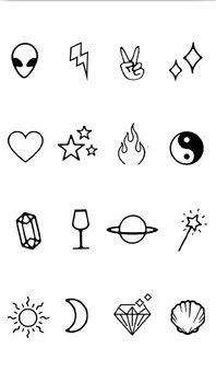 Временное тату "Набор мини хайп" - Tattooshka Временное тату "Набор мини хайп" (1шт) (1020023-0-2)