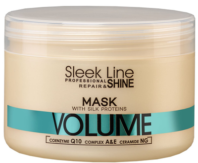 Maska do włosów Stapiz Sleek Line Repair Volume Mask z jedwabiem zwiększająca objętość 250 ml (5904277710875)