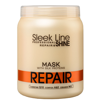 Maska Stapiz Sleek Line Repair Mask z jedwabiem do włosów zniszczonych 1000 ml (5904277710806)