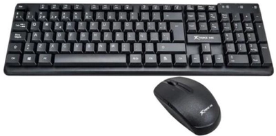 Zestaw bezprzewodowy Xtrike Me Kit Keyboard + Mouse Mk204 Wireless Black (6932391926895)