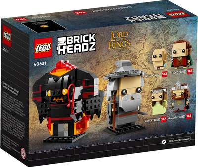 Конструктор LEGO BrickHeadz Гендальф Сірий і Балрог 348 деталей (40631)