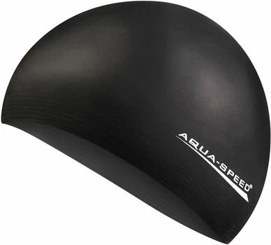 Шапка для плавания Aqua Speed SOFT LATEX 5729 черный Уни OSFM