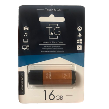 Флеш-накопитель USB Flash 16GB T&G Vega Gold
