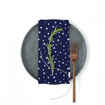 Салфетки Cosas DARK BLUE STARFALL 35х35 2 шт (4822052083376)