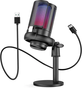 Мікрофон ігровий Gaming Microfone 8765 з фільтром чорний