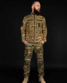 Комплект тактичного одягу: фліска + штани мультикам 2XL