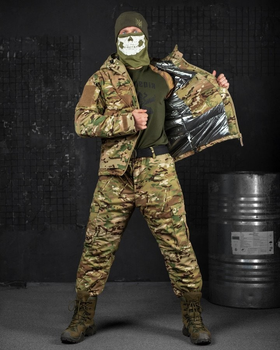 Тактичний зимовий теплий військовий комплект Mistx ( Куртка + Штани ), Камуфляж: Мультикам, Розмір: L