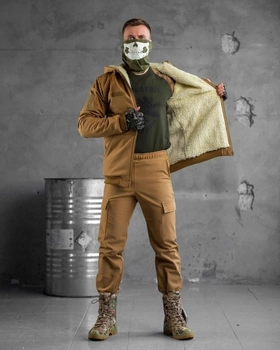 Тактический зимний теплый военный комплект KH/-13 ( Куртка + Штаны ), Камуфляж: Койот, Размер: XXL