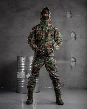 Тактический теплый военный комплект Jaker ( Куртка + Штаны ), Камуфляж: Мультикам, Размер: XXXL