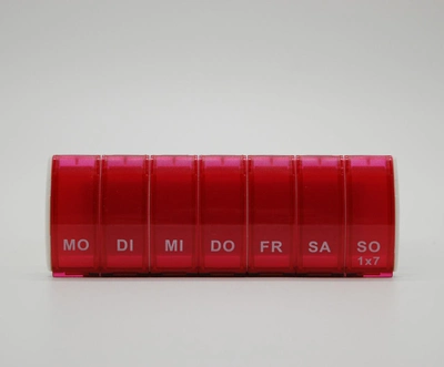 Таблетниця органайзер для таблеток 7DAYS на 7 комірок Червоний (LHB-13058)