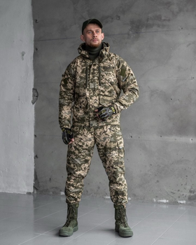 Тактический зимний теплый военный комплект RH-16 ( Куртка + Штаны ), Камуфляж: Пиксель ВСУ, Размер: L