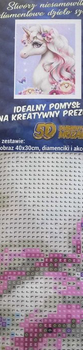 Zestaw do haftu diamentowego Norimpex Jednorożec 40 x 30 cm (5902444081278)