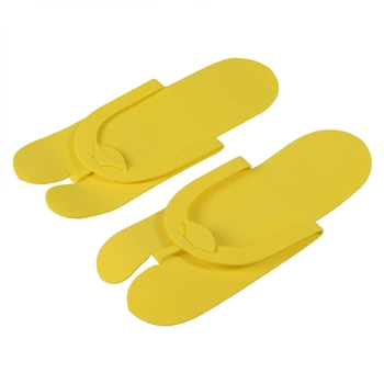 Тапочки одноразові, в'єтнамки, EVA, Etto, жовті, розмір 36-39 (12 пар)