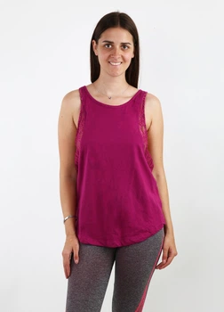 Майка Bershka M Фіолетовий (LN-2081-Purple)