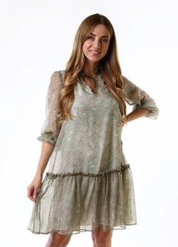 Платье inDresser XS Оливковый (IN-F0287В048Д-Olive)