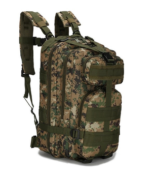Тактический походный рюкзак на 25 л D3-GGL-107 Темный пиксель