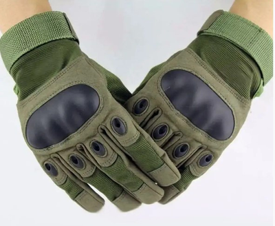Универсальные полнопалые перчатки с защитой косточек олива 8001-L