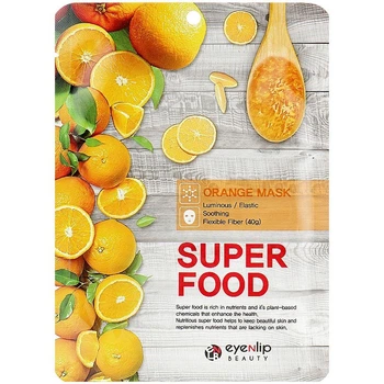 Тканевая маска для лица "Апельсин" Eyenlip Super Food Orange Mask 23 мл (8809555251453)