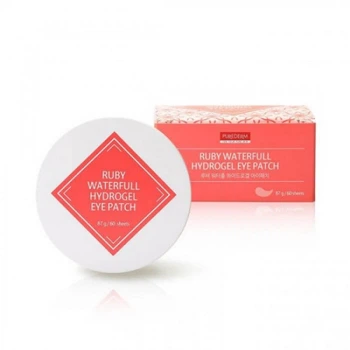 Гидрогелевые патчи под глаза с гранатом PUREDERM Ruby Waterfull Hydrogel Eye Patch, 60 шт