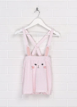 Сарафан H&M 74см бело розовый полоска 5916197