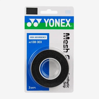 Намотки Yonex AC138EX Mesh Absorbent Grip Black 3pcs