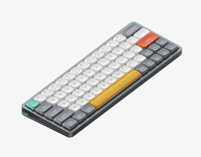 Беспроводная механическая клавиатура Nuphy Air60 V2/ Gateron Low-profile Blue 2.0 / Color - Lunar Gray / Hot-Swappable, RGB, ANSI US