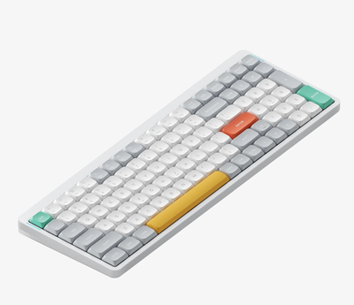 Беспроводная механическая клавиатура NuPhy Air96 V2 / Gateron Low-profile Red 2.0 / Color - Ionic White / Hot-Swappable, RGB, ANSI US