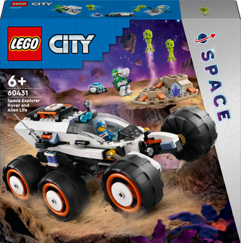 Zestaw klocków LEGO City Kosmiczny łazik i badanie życia w kosmosie 311 elementów (60431)
