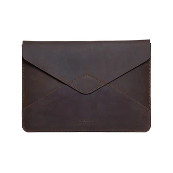Шкіряний чохол для MacBook Pro 14" 2021-2025 INCARNE Message Коричневий