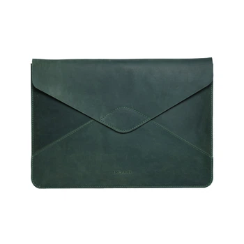 Шкіряний чохол для MacBook Pro 14" 2021-2025 INCARNE Message Зелений